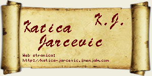 Katica Jarčević vizit kartica